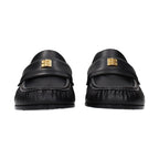 Givenchy Black Leather Slip-On Loafers