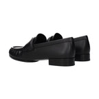Givenchy Black Leather Slip-On Loafers