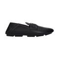 Dolce & Gabbana Black Leather Slip-On Loafers