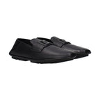 Dolce & Gabbana Black Leather Slip-On Loafers