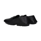 Dolce & Gabbana Black Leather Slip-On Loafers