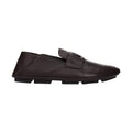 Dolce & Gabbana Brown Leather Slip-On Loafers