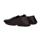 Dolce & Gabbana Brown Leather Slip-On Loafers