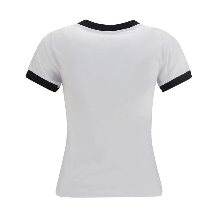 Ganni White Cotton T-Shirt
