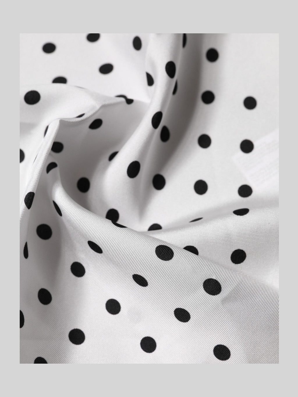 Dolce & Gabbana White Polka Dot Square Handkerchief Scarf