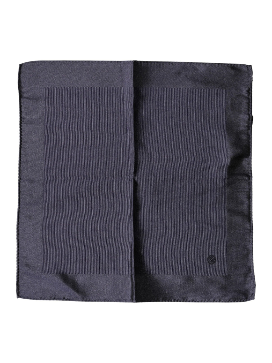 Dolce & Gabbana Blue Logo Silk Men Square Handkerchief Scarf