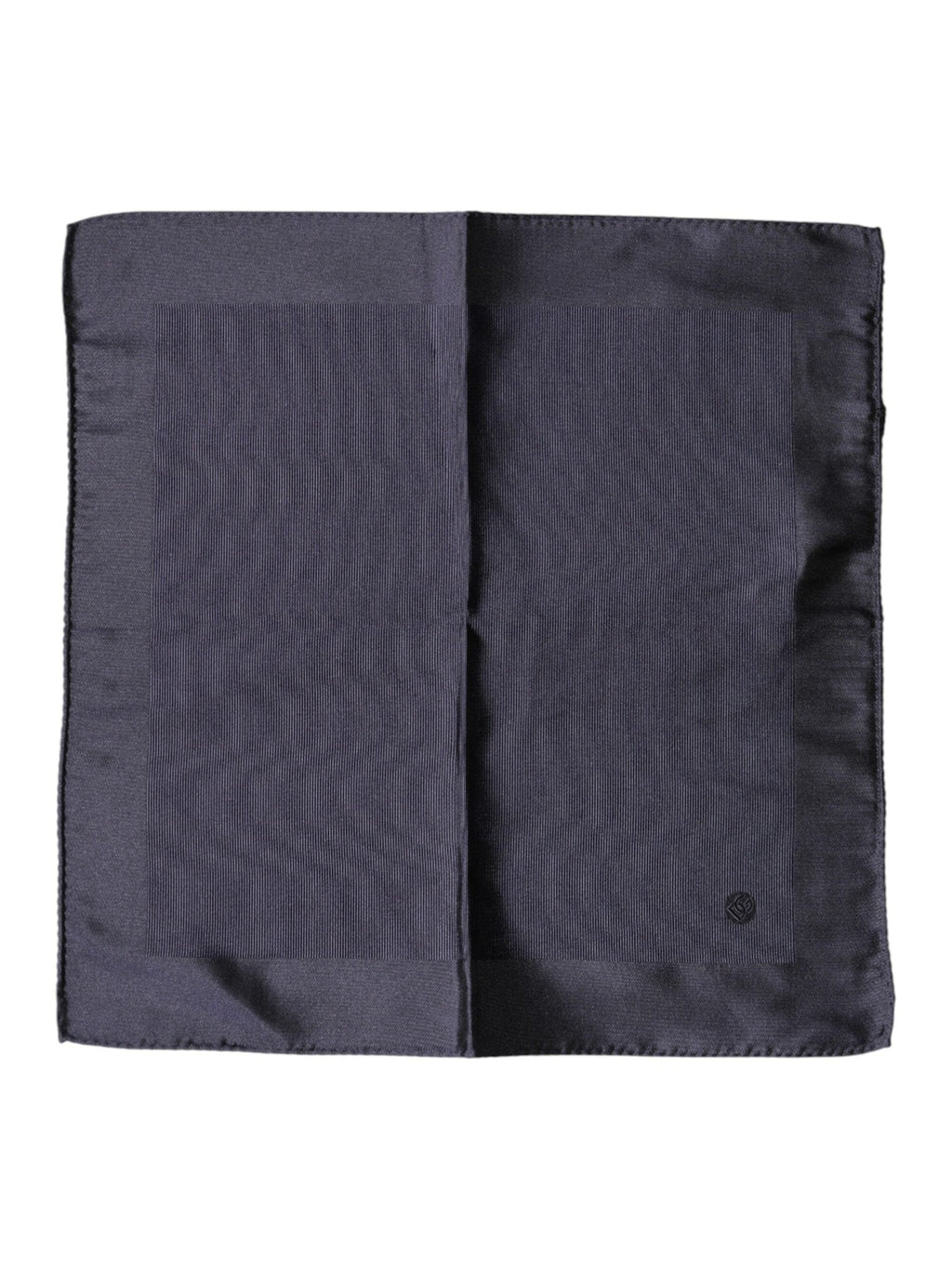 Dolce & Gabbana Blue Logo Silk Men Square Handkerchief Scarf
