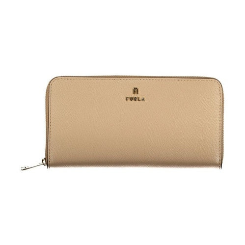 Furla Beige Leather Woman Wallet