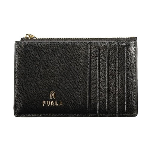 Furla Black Leather Women Wallet