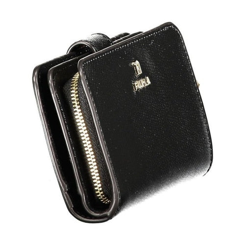 Furla Black Leather Women Wallet