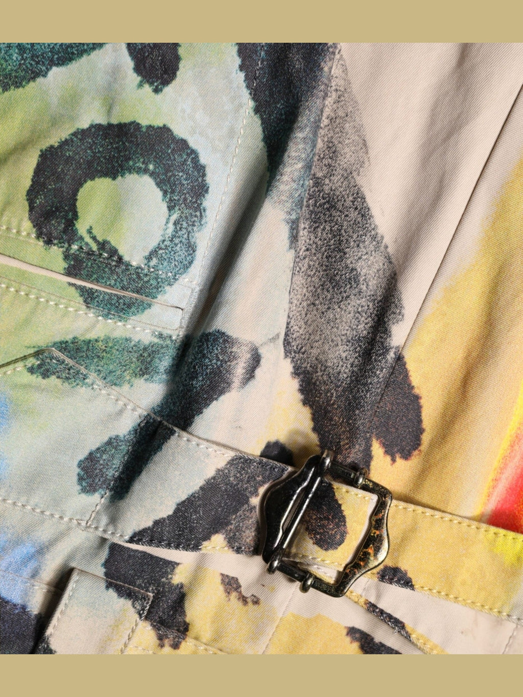 Dolce & Gabbana Multicolor Graffiti HighWaist Bermuda Shorts