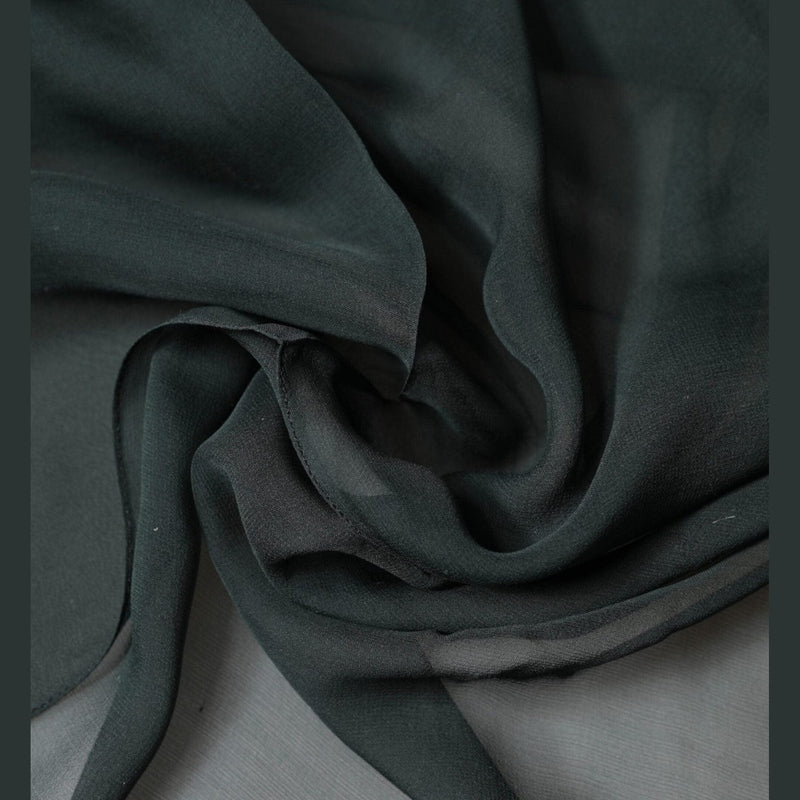 Dolce & Gabbana Dark Green Silk Neck Wrap Foulard  Scarf