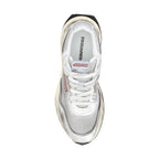 Dsquared² White Calf Leather Bos Taurus Athletic Sneakers