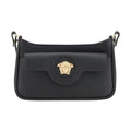 Versace Black Calf Leather Bos Taurus Shoulder Bag
