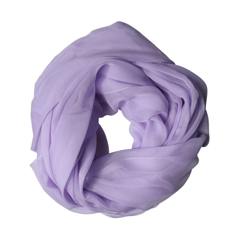 Dolce & Gabbana Purple Stole Silk Neck Wrap Shawl Men Scarf