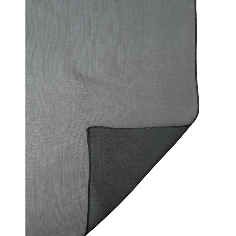 Dolce & Gabbana Dark Green Stole Silk Neck Wrap Shawl  Scarf