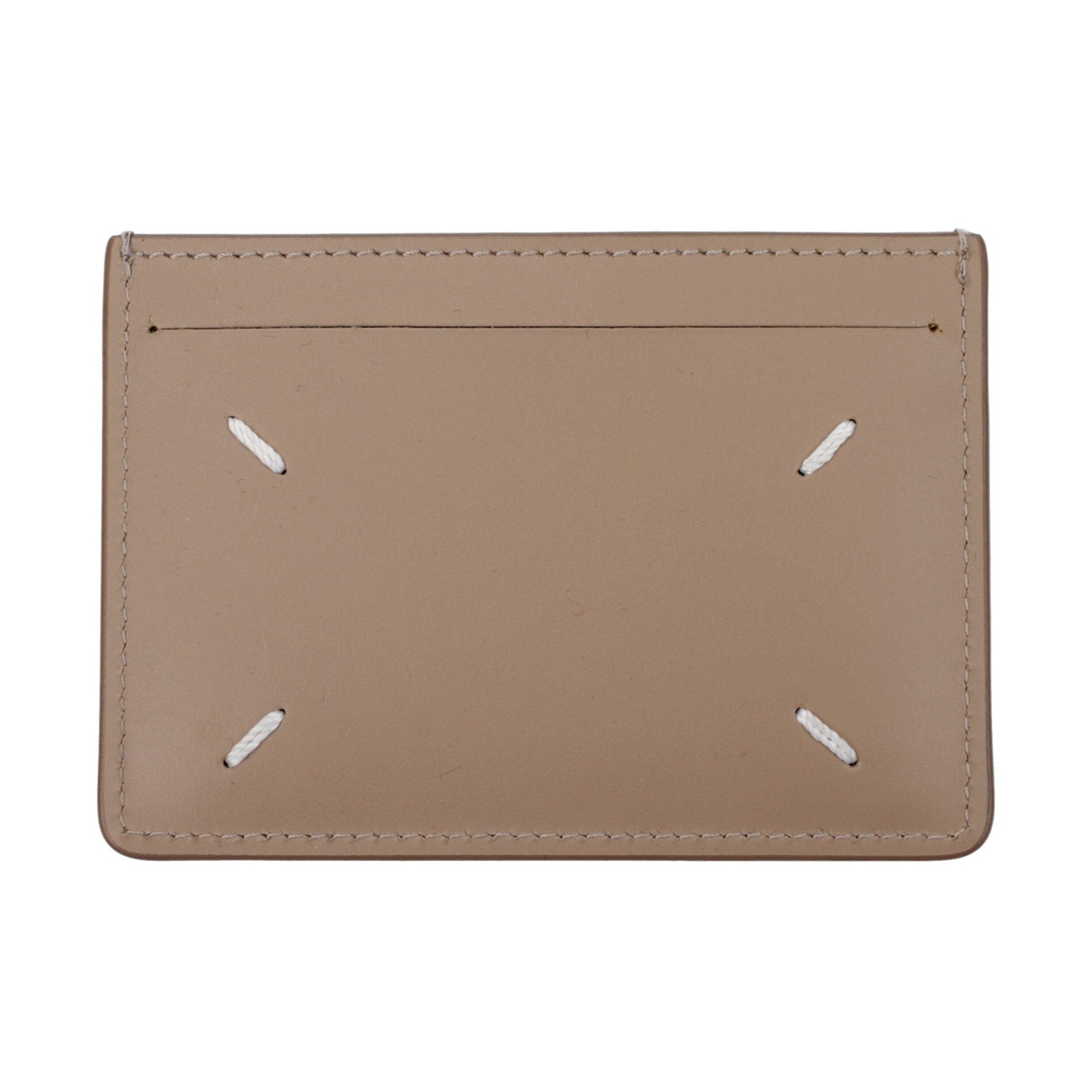 Maison Margiela Beige Leather Cardholder