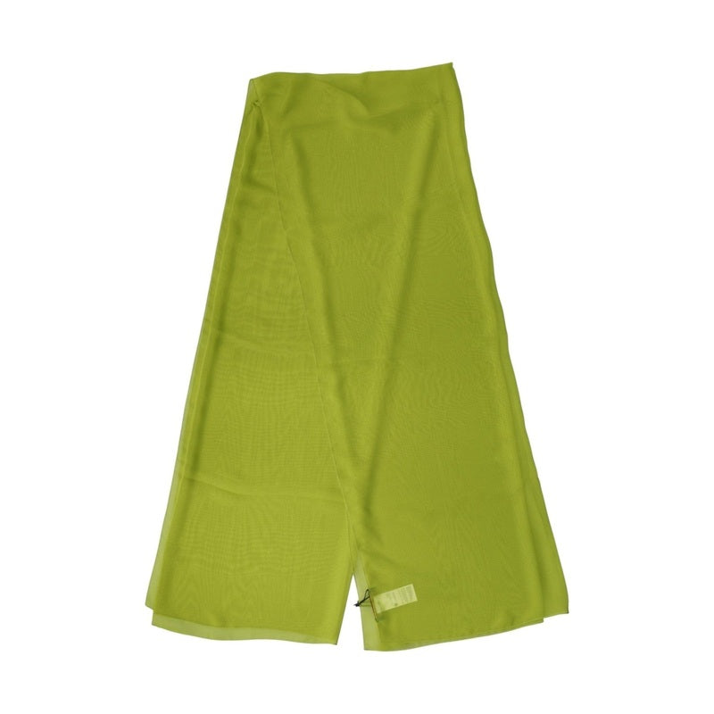 Dolce & Gabbana Green Polyester Stole Neck Wrap Shawl  Scarf