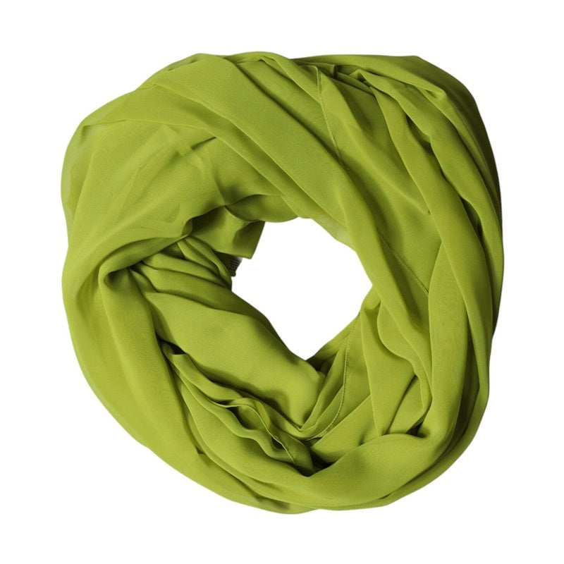 Dolce & Gabbana Green Polyester Stole Neck Wrap Shawl  Scarf