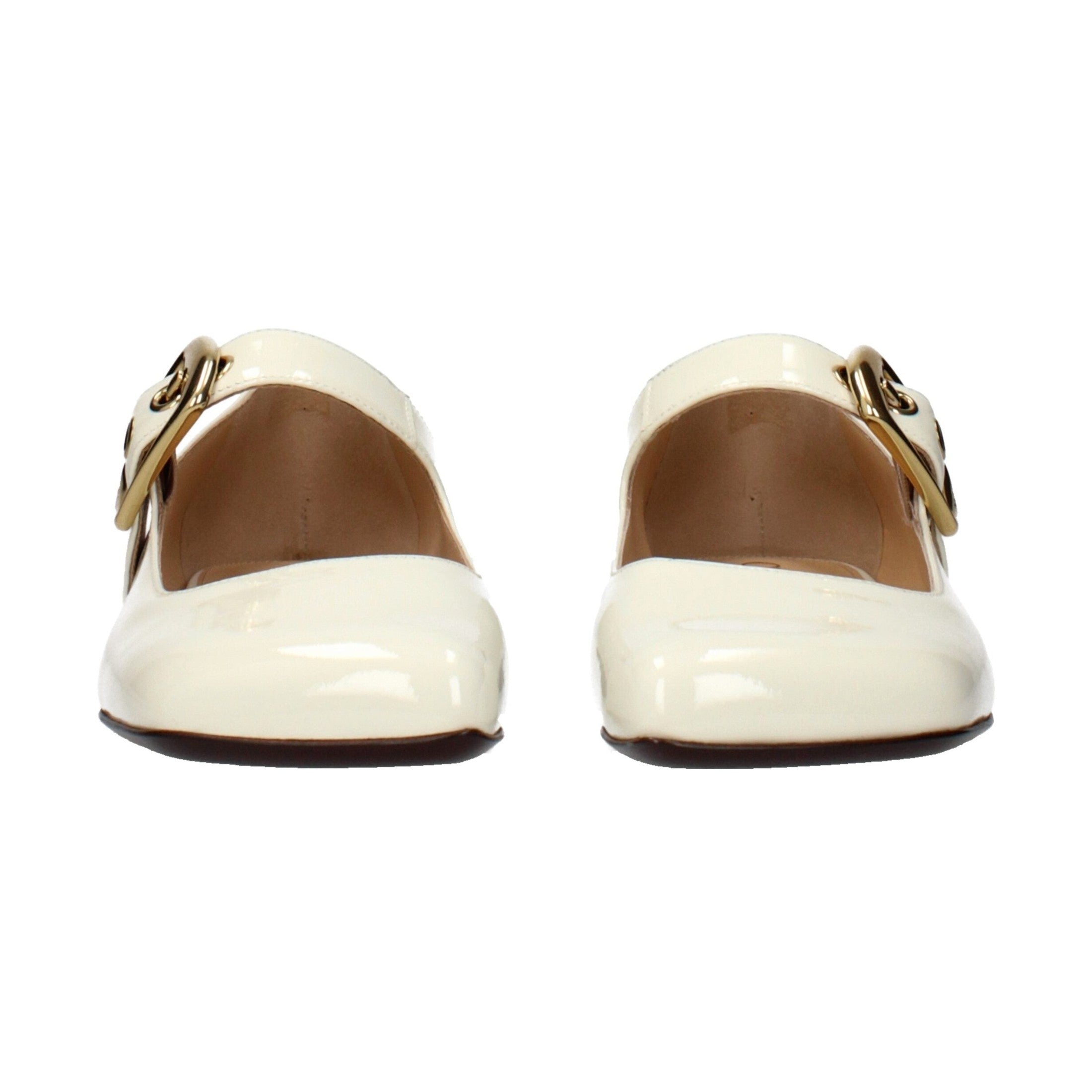 Chloé Beige Leather Ballet Flats