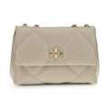 Tory Burch Beige Calf Leather Bos Taurus Shoulder Bag