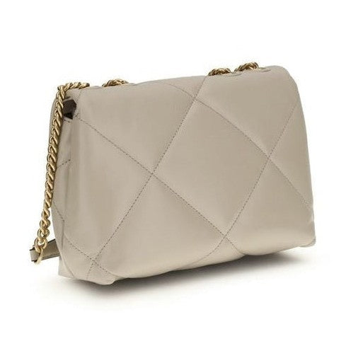 Tory Burch Beige Calf Leather Bos Taurus Shoulder Bag