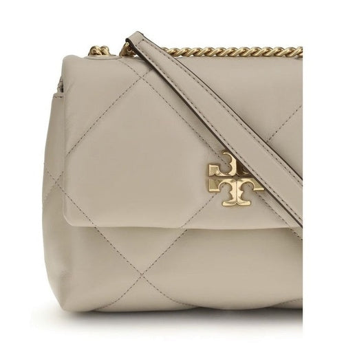 Tory Burch Beige Calf Leather Bos Taurus Shoulder Bag