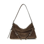 Givenchy Brown Calf Leather Bos Taurus Shoulder Bag
