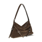Givenchy Brown Calf Leather Bos Taurus Shoulder Bag
