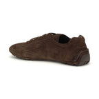 Prada Brown Calf Leather Bos Taurus Athletic Sneakers