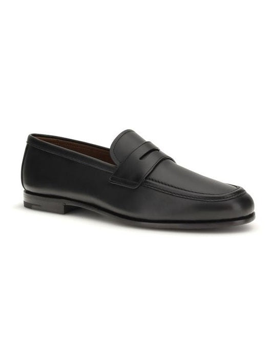 Church's Black Calf Leather Bos Taurus Slip-On Loafers