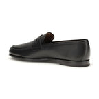 Church's Black Calf Leather Bos Taurus Slip-On Loafers