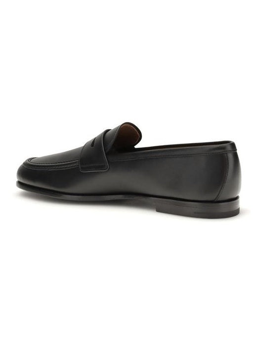 Church's Black Calf Leather Bos Taurus Slip-On Loafers