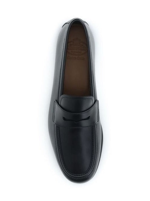 Church's Black Calf Leather Bos Taurus Slip-On Loafers
