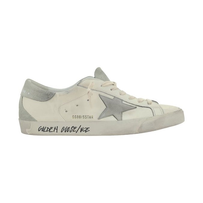 Golden Goose White Goatskin Sneakers