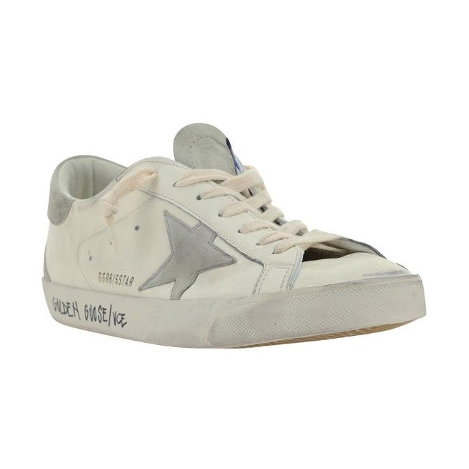 Golden Goose White Goatskin Sneakers