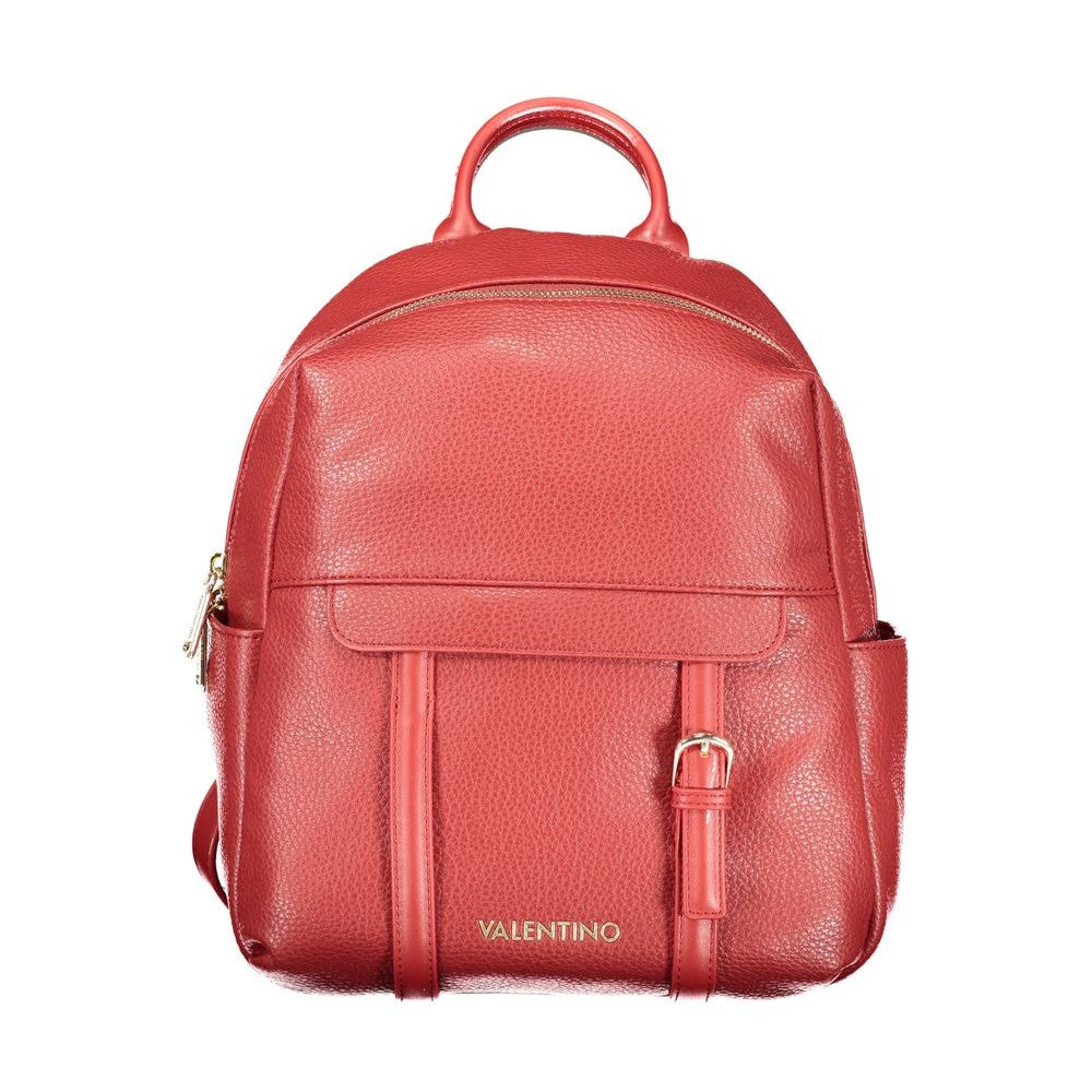 Valentino Red Polyethylene Backpack