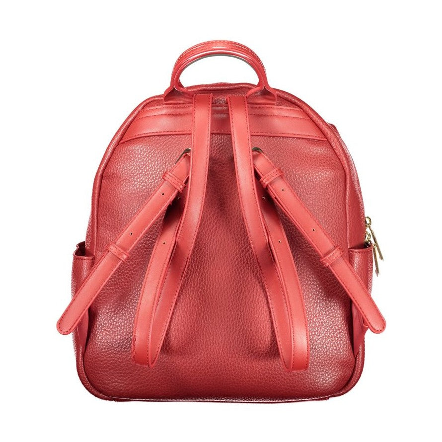 Valentino Red Polyethylene Backpack