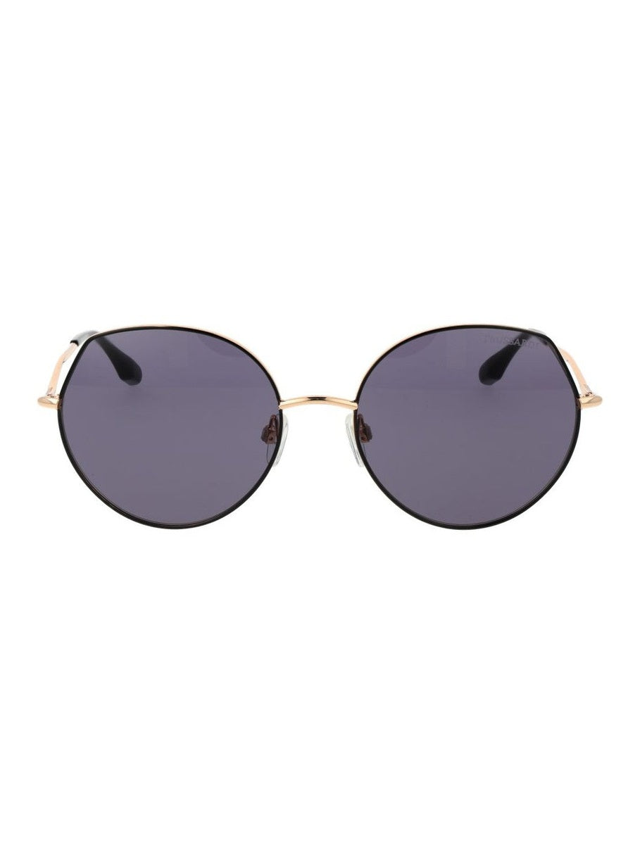 Trussardi Black Metal Sunglasses