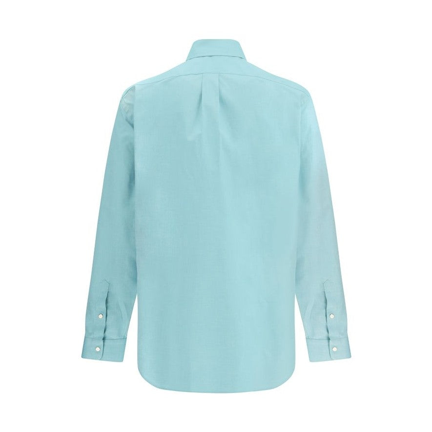 Fendi Blue Cotton Dress Shirt