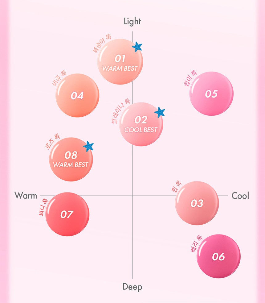 AMUSE Cheek Tok Tok 5.5ml (7 Colors) - All Day Pretty Cheek MAKEUP AMUSE