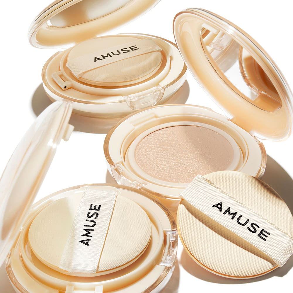 AMUSE Dew Jelly Master Cushion SPF38 PA+++ 15g + 15g(Refill) (4 Colors) - All Day Pretty MAKEUP Cushion AMUSE