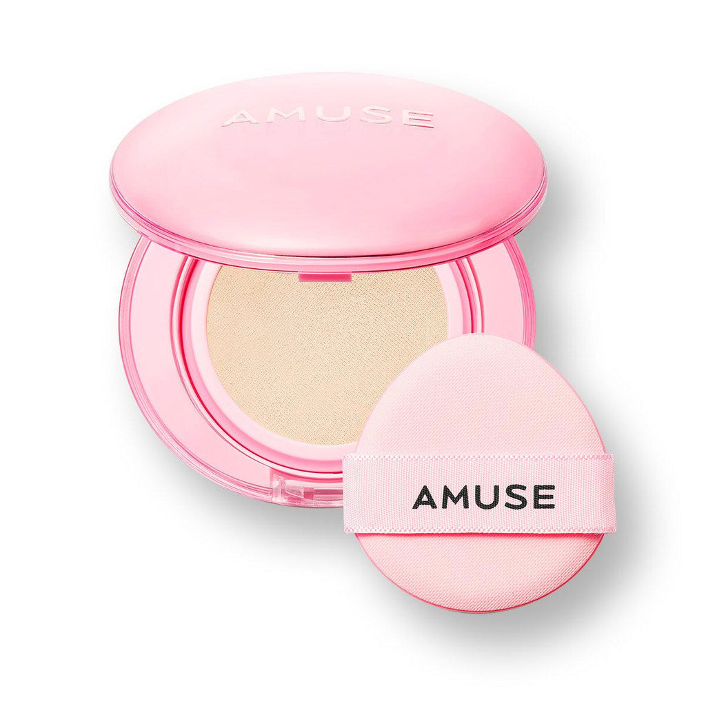 AMUSE Dew Power Vegan Cushion SPF 50+ PA++++ 15g (4 Colors) - All Day Pretty MAKEUP Cushion AMUSE