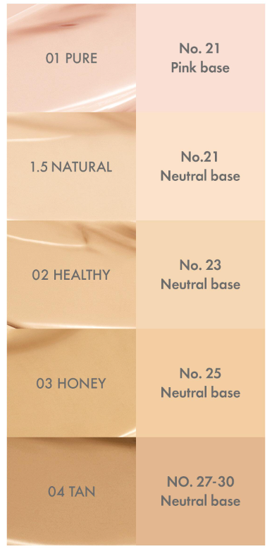 AMUSE Dew Power Vegan Cushion SPF 50+ PA++++ 15g (4 Colors) - All Day Pretty MAKEUP Cushion AMUSE