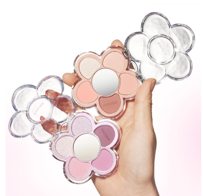AMUSE Flora Eye Palette 4.5g (4 Colors) - All Day Pretty EYESHADOW AMUSE