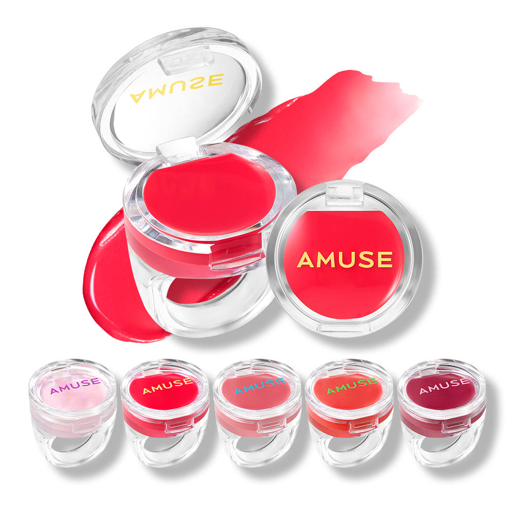 AMUSE Ring Lip Balm 0.9g (5 Colors) - All Day Pretty LIP BALM AMUSE