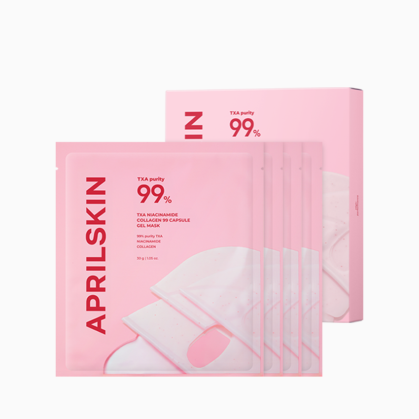 APRILSKIN TXA Niacinamide Collagen 99 Capsule Gel Mask 30g X 4ea - All Day Pretty Facial Mask APRILSKIN