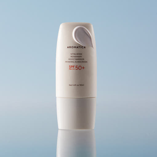 AROMATICA Vitalizing Rosemary Moist Barrier Mineral Sunscreen SPF50+ PA++++ 50ml - All Day Pretty Korean Beauty Aromatica