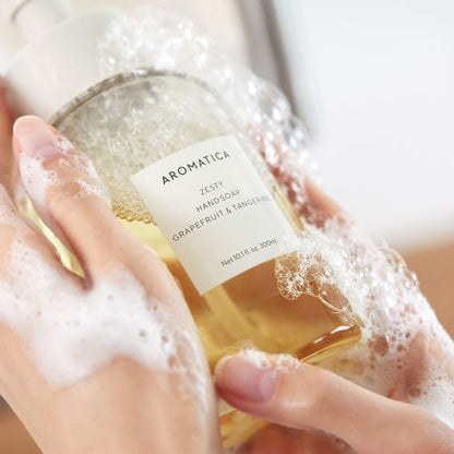 AROMATICA Zesty Hand Soap Grapefruit &amp; Tangerine 300ml - All Day Pretty Korean Beauty Aromatica