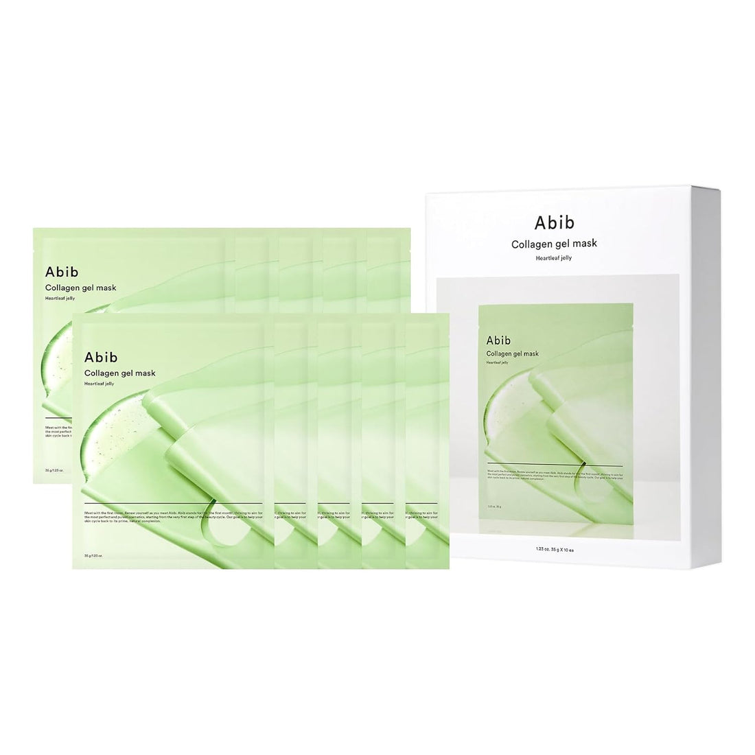 Abib-Collagen-Gel-Mask-35G-X-10Ea-Heartleaf-Jelly – beauty & skincare essential for daily radiance